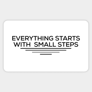 everything start with small step Sticker